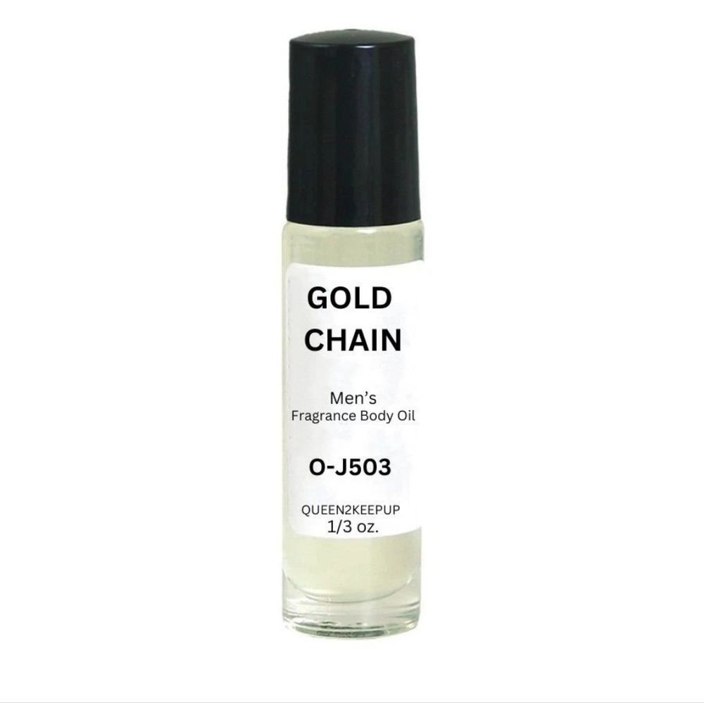 Gold Chain (Men) Body Oil 10 ml Fragrance Pure Uncut 1/3 oz Roll-On Scent